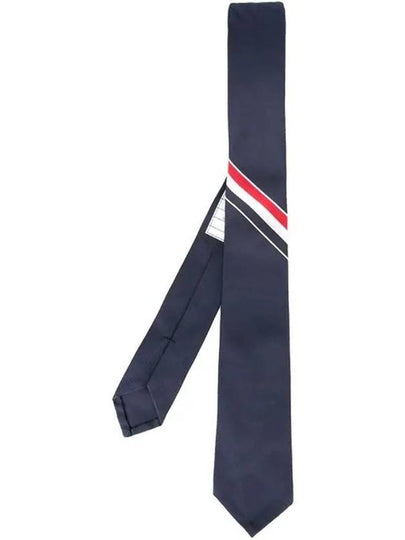 Grosgrain Stripe Classic Tie Navy - THOM BROWNE - BALAAN 2