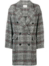 11Th Anniversary Ebra Check Double Coat Grey - ISABEL MARANT - BALAAN 3