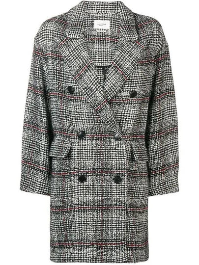 11Th Anniversary Ebra Check Double Coat Grey - ISABEL MARANT - BALAAN 2