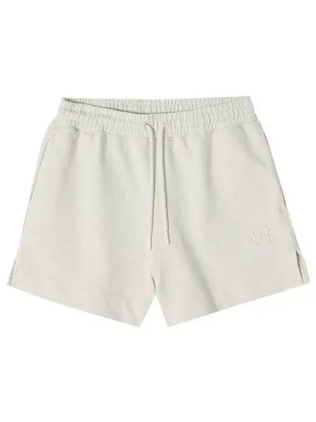 Light Isoli Elasticated Shorts Ivory - GANNI - BALAAN 2