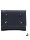 Zip Compact Tri-Fold Half Wallet Black - MAISON MARGIELA - BALAAN 2