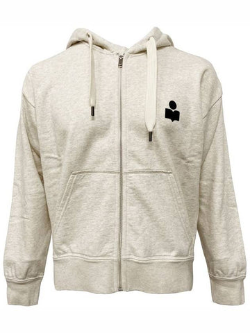 Markus Logo Zip Up Hoodie Ecru - ISABEL MARANT - BALAAN 1