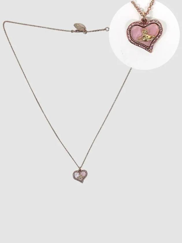 Petra Heart Logo Necklace Rose - VIVIENNE WESTWOOD - BALAAN 3