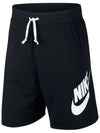 Sportswear French Terry Shorts Black - NIKE - BALAAN 6