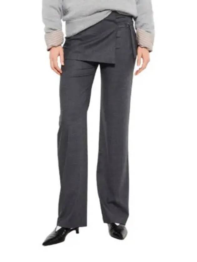 Archive Mid Rise Straight Pants Dark Grey - PALOMA WOOL - BALAAN 2