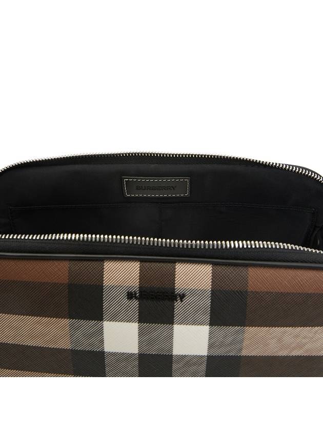 Check Print Beauty Case Brown - BURBERRY - BALAAN 10