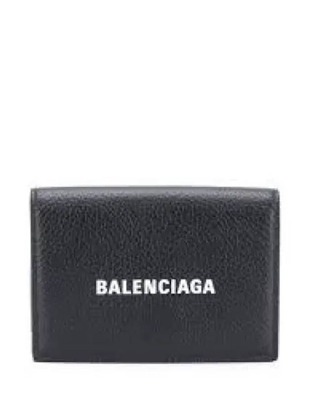 Logo Cash Flap Card Wallet Black - BALENCIAGA - BALAAN 2