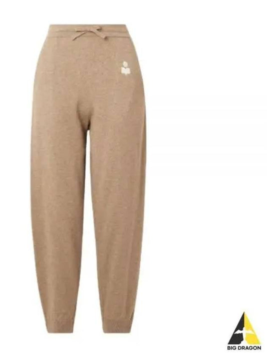 Kira Logo Track Pants Beige - ISABEL MARANT - BALAAN 2