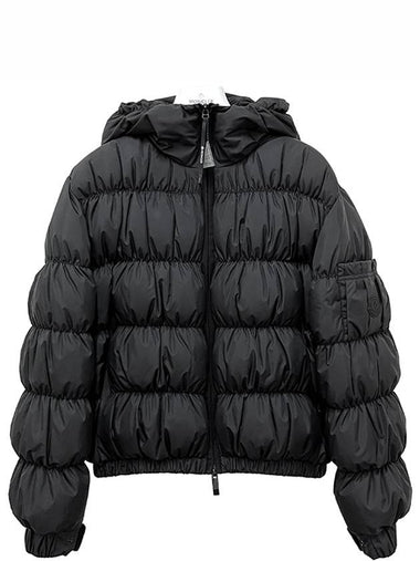 Women s MEDONTE Logo Patch Short Down Padded Jacket Black 1A00025 5973I 999 - MONCLER - BALAAN 1