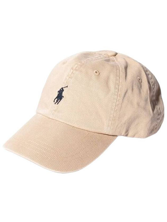 Embroidered Pony Ball Cap Beige - POLO RALPH LAUREN - BALAAN 2