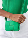 Intrecciato Cassette Small Cross Bag Green - BOTTEGA VENETA - BALAAN 5