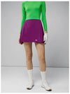 Women's Sierra Golf Pleated Skirt Green Purple - J.LINDEBERG - BALAAN 3