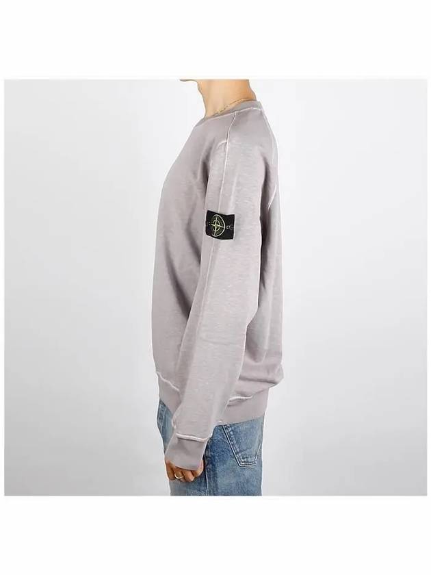 Garment Dyed Malfile Crewneck Sweatshirt Grey Heather - STONE ISLAND - BALAAN 4