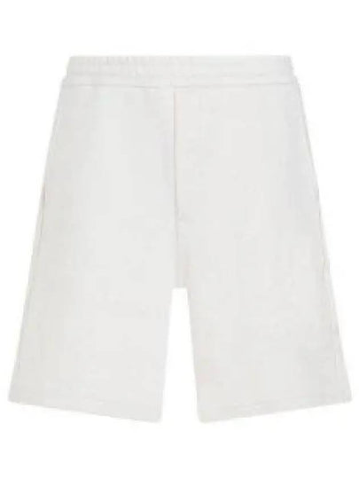 Cotton Fleece Shorts Ivory - PRADA - BALAAN 2