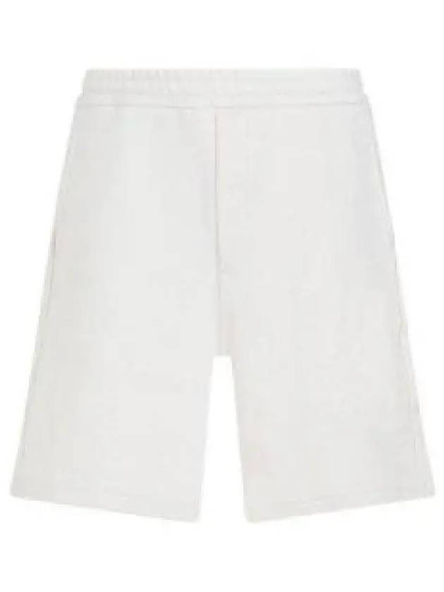 Cotton Fleece Shorts Ivory - PRADA - BALAAN 2