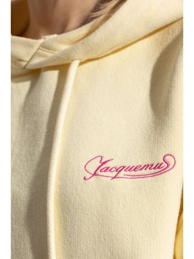 Jacquemus Sweatshirt With Logo, Women's, Yellow - JACQUEMUS - BALAAN 5