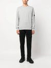 Diagonal Raised Fleece Sweatshirt Grey Melange - CP COMPANY - BALAAN 4