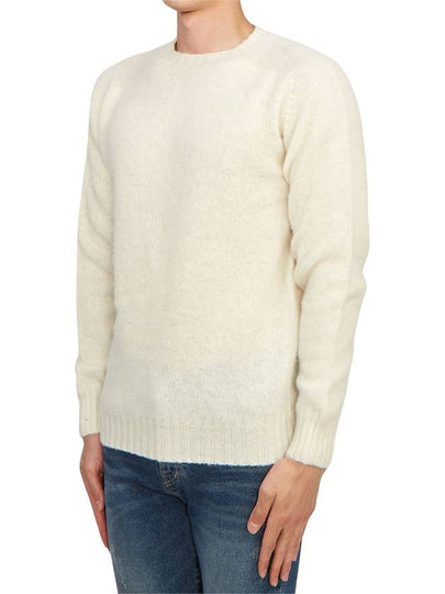 Shaggy Dog Men's Knit M3834 7 WINTER WHITE - HARLEY OF SCOTLAND - BALAAN 2