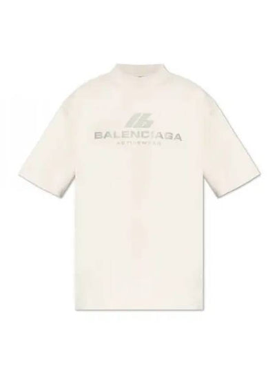 Activewear Medium Fit Short Sleeve T-Shirt White - BALENCIAGA - BALAAN 2