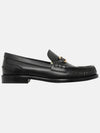 O'Lock Buckle Leather Loafers Black - FENDI - BALAAN 3