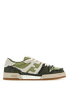 Match Low Top Sneakers Green - FENDI - BALAAN 2