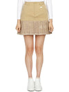 Golf Wear Women s Mini Pleated Skirt MLW 3B AE06 BEIGE - MARK & LONA - BALAAN 2