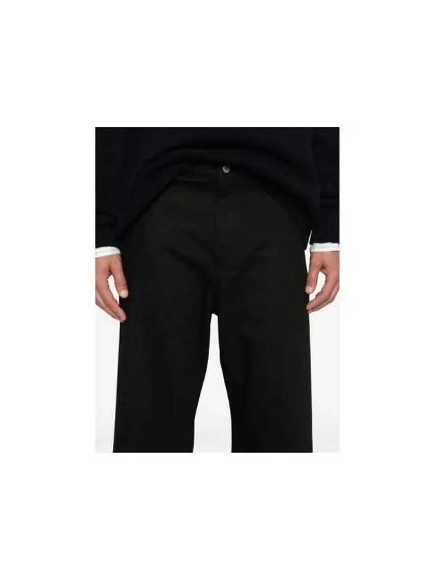 Straight cotton pants SNM 1246 PYAD BLACK - STUDIO NICHOLSON - BALAAN 5