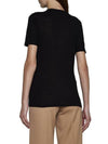 Logo Crew Neck Cotton Short Sleeve T-shirt Black - JIL SANDER - BALAAN 5