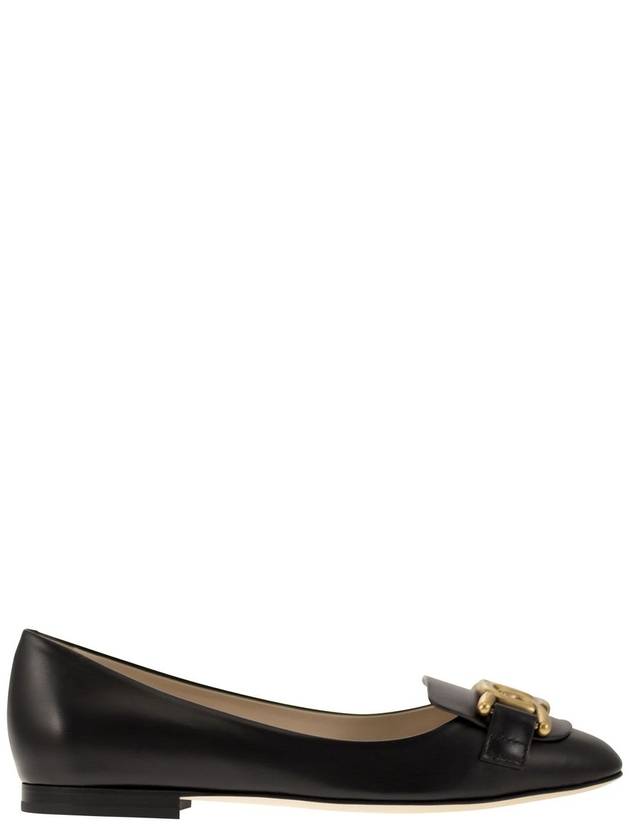 Kate Leather Ballerina Black - TOD'S - BALAAN 2