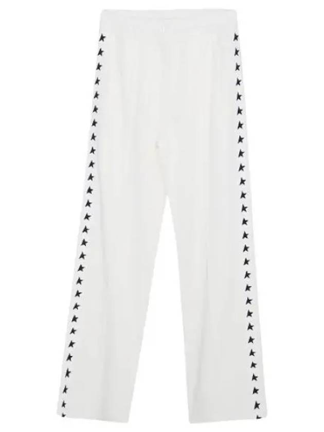 Side Star Logo Track Pants White - GOLDEN GOOSE - BALAAN 2