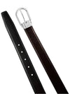 Horseshoe Buckle Reversible Leather Belt Black Brown - MONTBLANC - BALAAN 6