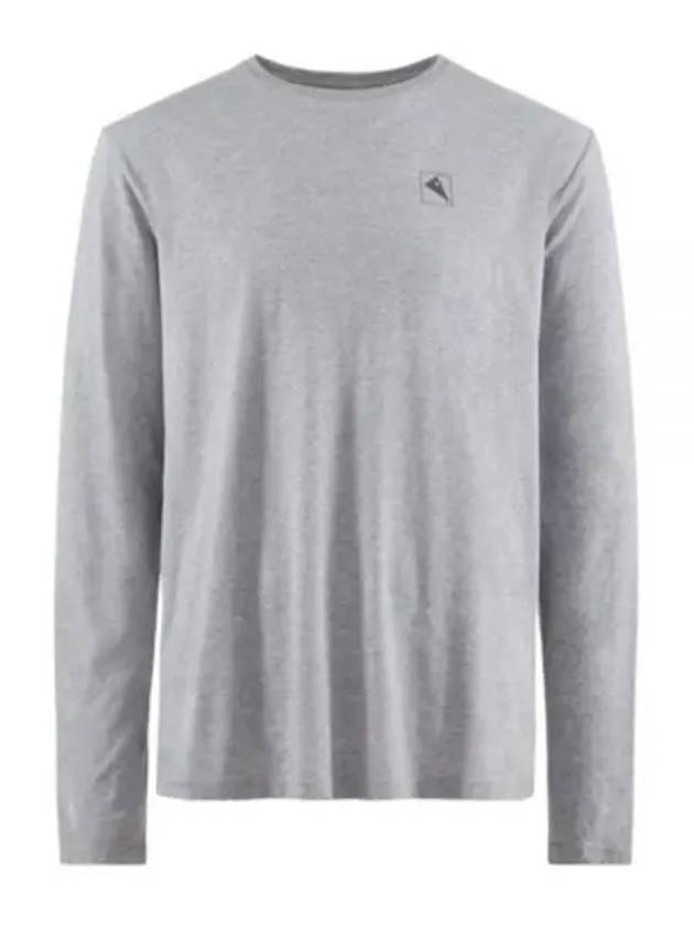 Runa Elements Logo Cotton Long Sleeve T-Shirt Grey Melange - KLATTERMUSEN - BALAAN 2