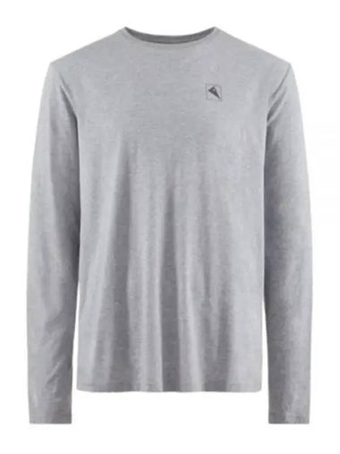 Runa Elements Logo Cotton Long Sleeve T-Shirt Grey Melange - KLATTERMUSEN - BALAAN 1