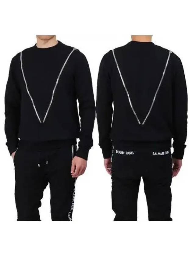 Diagonal zipper knit 270180 - BALMAIN - BALAAN 1