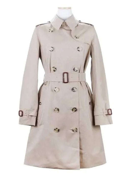 Women's Mid-Length Kensington Heritage Trench Coat Beige - BURBERRY - BALAAN 2