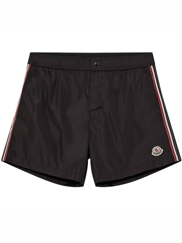 Logo Swim Shorts Black - MONCLER - BALAAN 3