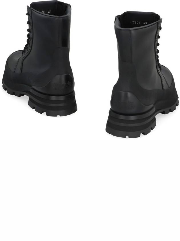 Wander Leather Combat Boots Black - ALEXANDER MCQUEEN - BALAAN 5