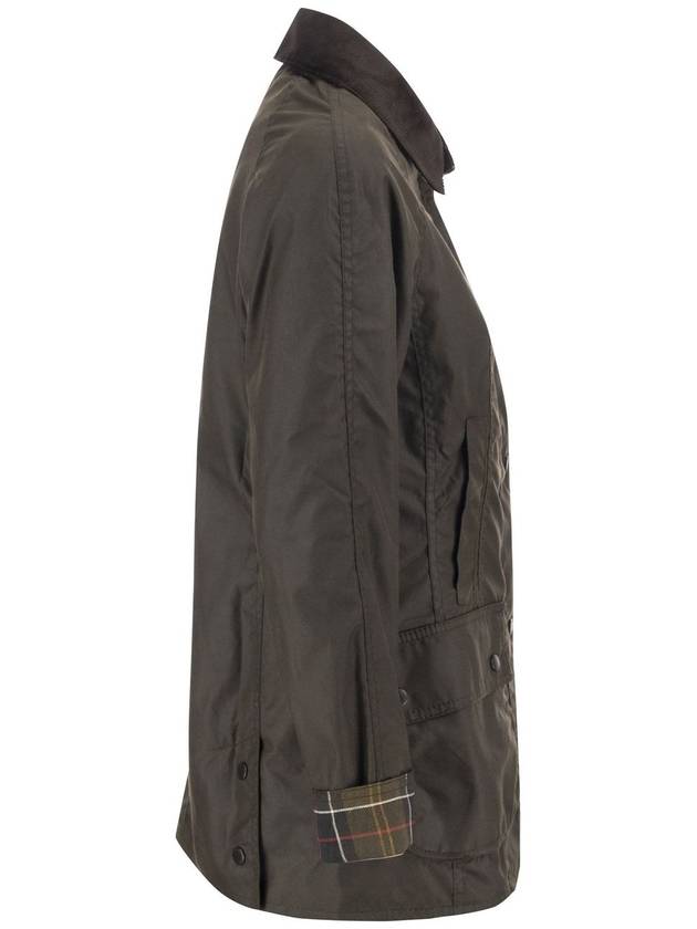 Classic Beadnell Wax Jacket Olive - BARBOUR - BALAAN 4