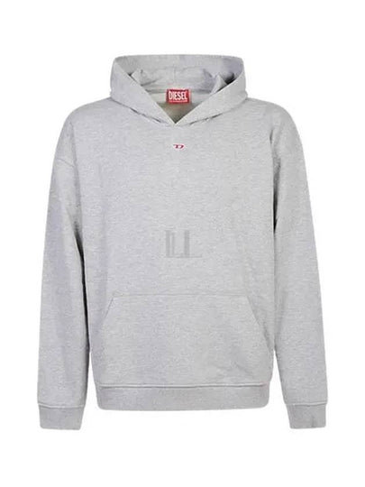 D Logo Patch Hoodie Grey - DIESEL - BALAAN 2