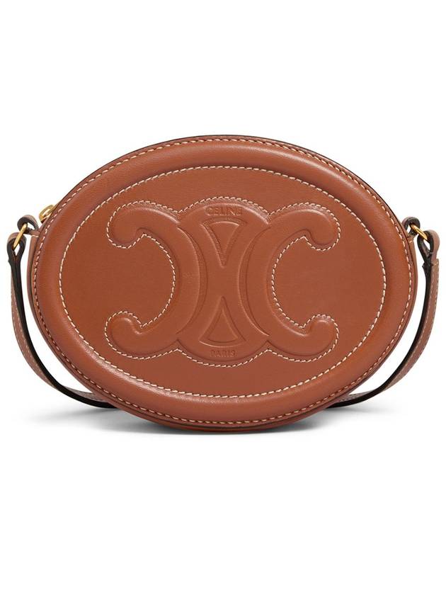 Oval Purse Smooth Calfskin Cross Bag Brown - CELINE - BALAAN 2