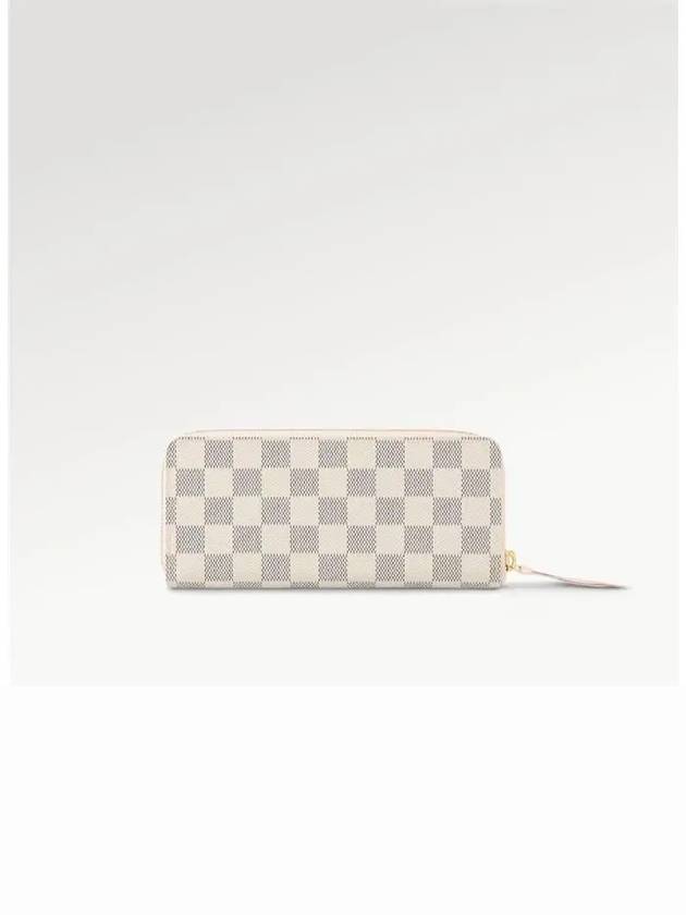 Clemence Damier Azur Long Wallet Beige - LOUIS VUITTON - BALAAN 6