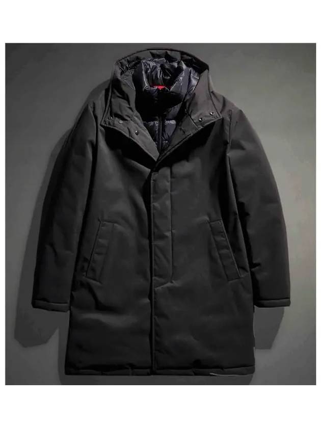 Men's Hooded Padded Coat Black - FAY - BALAAN 6