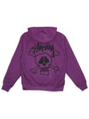 23FW Skull and Bone Logo Hoodie Purple 1924943 PURPLE - STUSSY - BALAAN 3