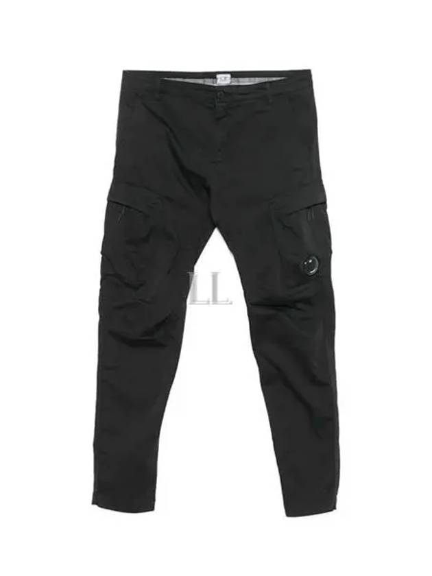 Stretch Sateen Ergonomic Cargo Pants Black - CP COMPANY - BALAAN 2