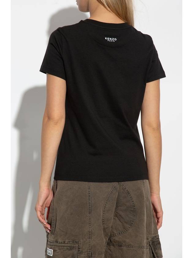 Kenzo T-shirt With Logo, Women's, Black - KENZO - BALAAN 4