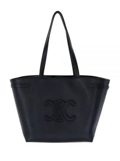 Cabas Anais Cuir Grain Calfskin Shoulder Bag Black - CELINE - BALAAN 2