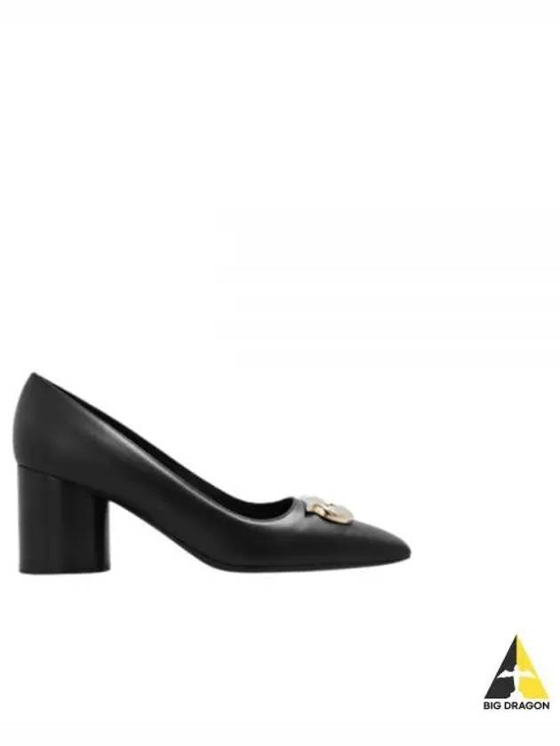 Gancini Leather Pumps Black - SALVATORE FERRAGAMO - BALAAN 2