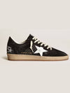 Men's Ballstar Suede Low Top Sneakers Black - GOLDEN GOOSE - BALAAN 2