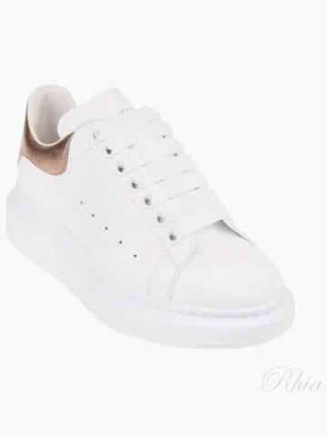 553770WHFIBU9053 Oversized Rose Gold Women s Sneakers Shoes - ALEXANDER MCQUEEN - BALAAN 1