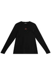 Shauna Logo Long Sleeve T-Shirt Black - J.LINDEBERG - BALAAN 2